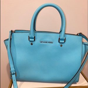 Michael Kors Saffiano Leather double strap handbag